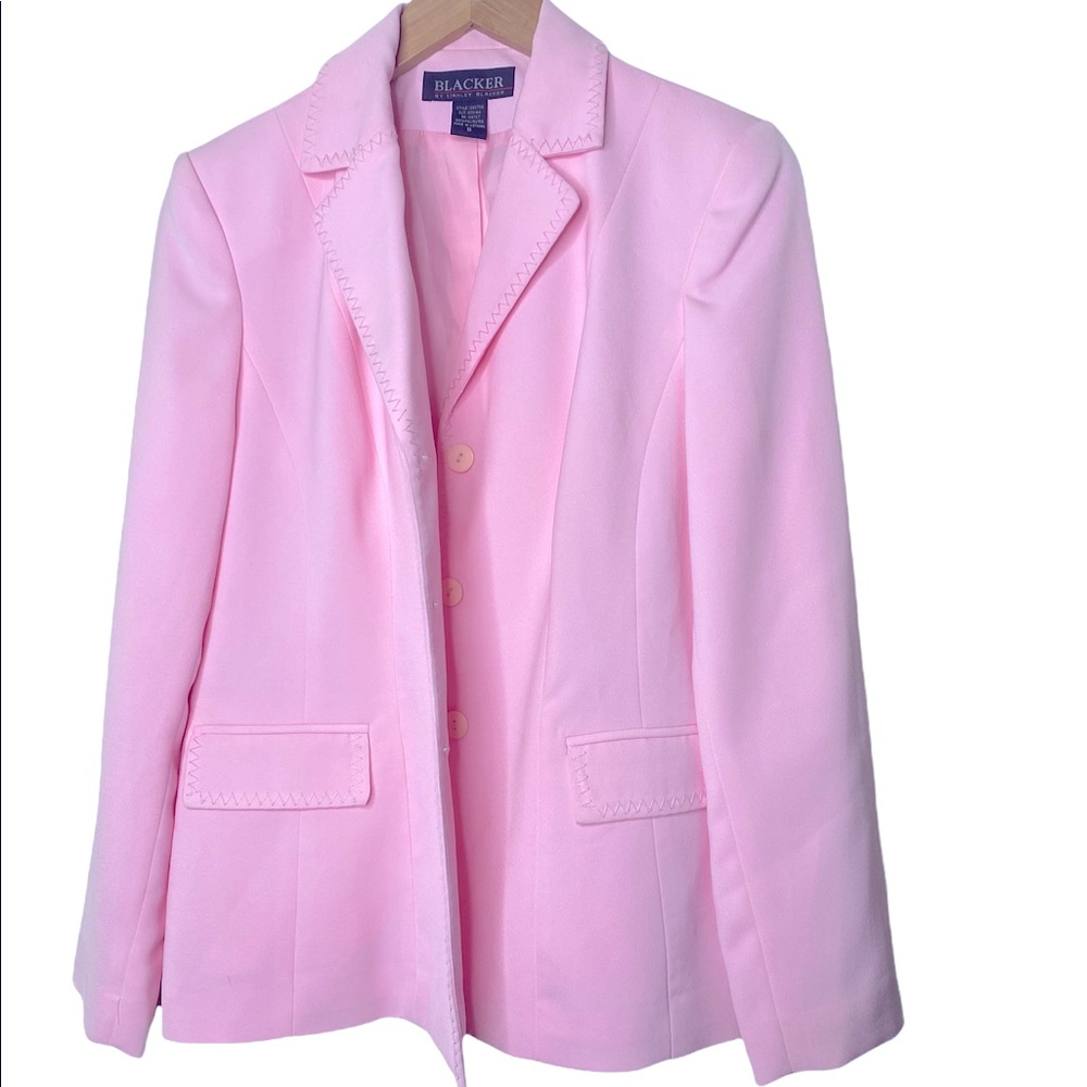 Pink Blacker by Stanley Blacker Jacket - Size 8 - Trendy - Statement Jac…